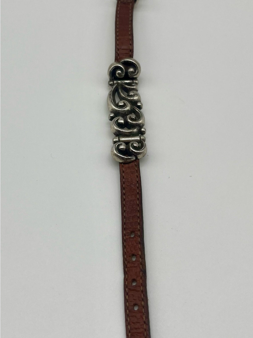 Vintage Brighton Brown Leather buckle Bracelet 1996